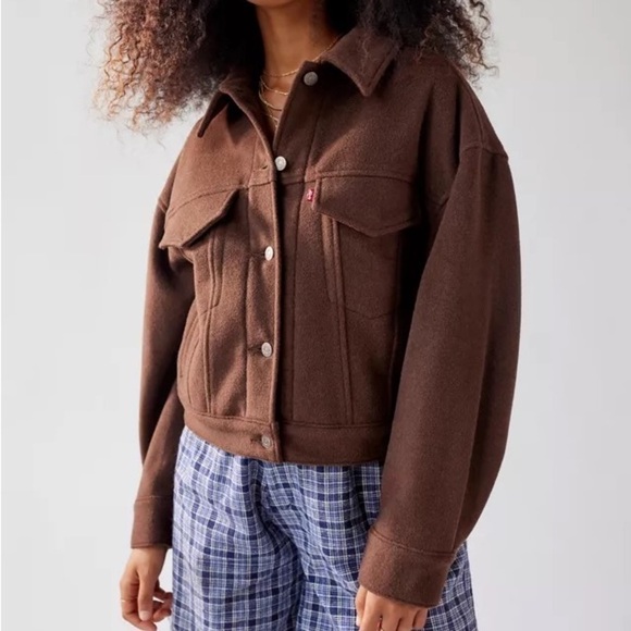 LEVI’S Wool Blend Trucker Shacket - Picture 2 of 5